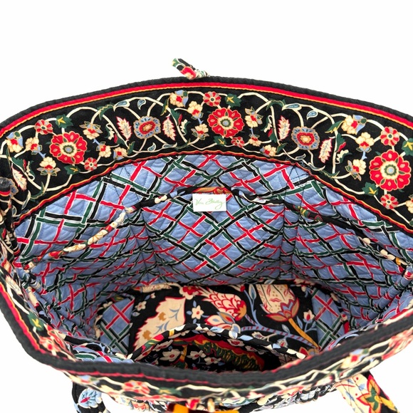 NWT New Vera Bradley Versailles Tote Bag Shoulder Strap Print Large Handbag - Picture 5 of 6